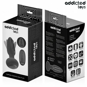 ADDICTED TOYS - ANAL PLUG WITH VIBRATING TONGUE AND REMOTE CONTROL